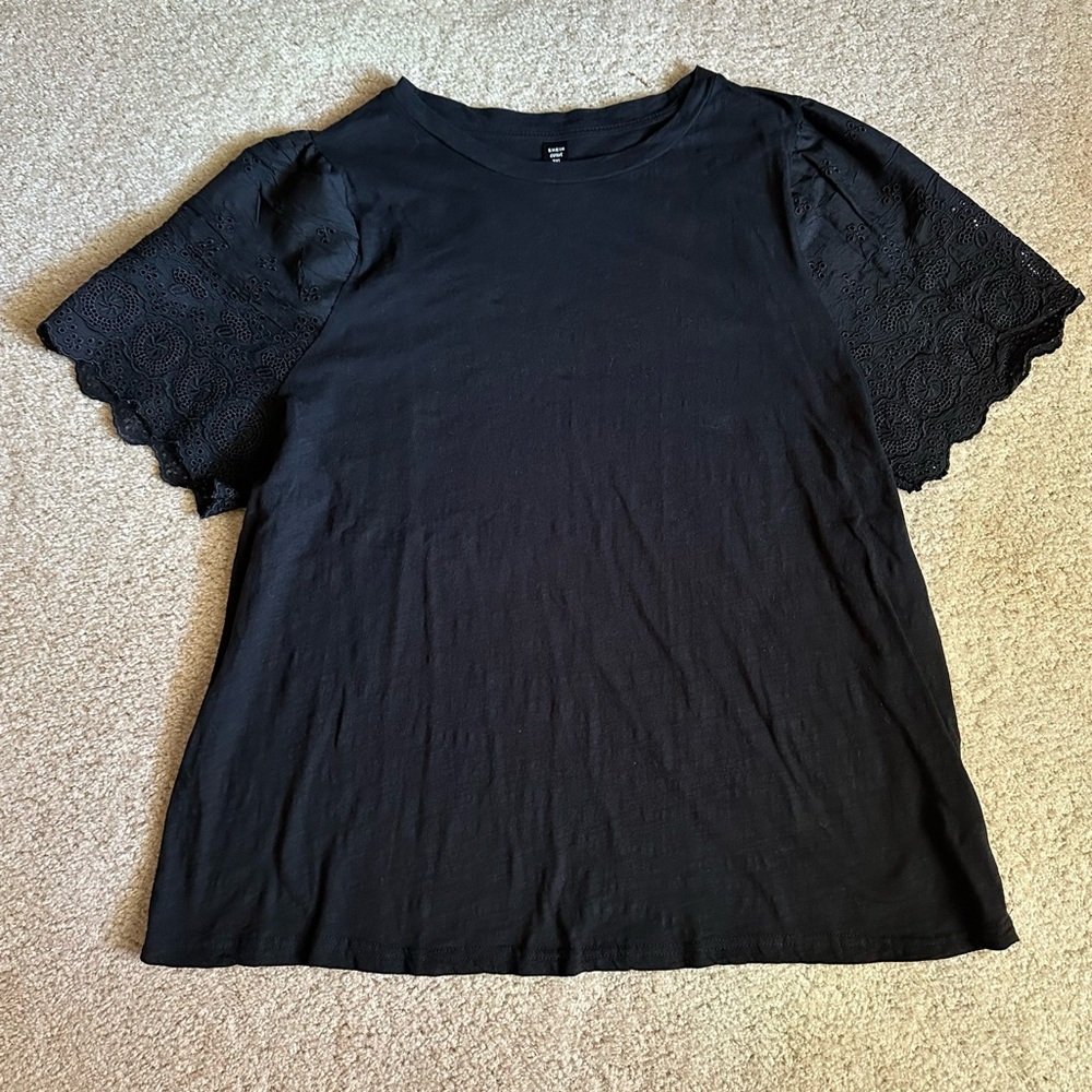 Shein Curve Black Top